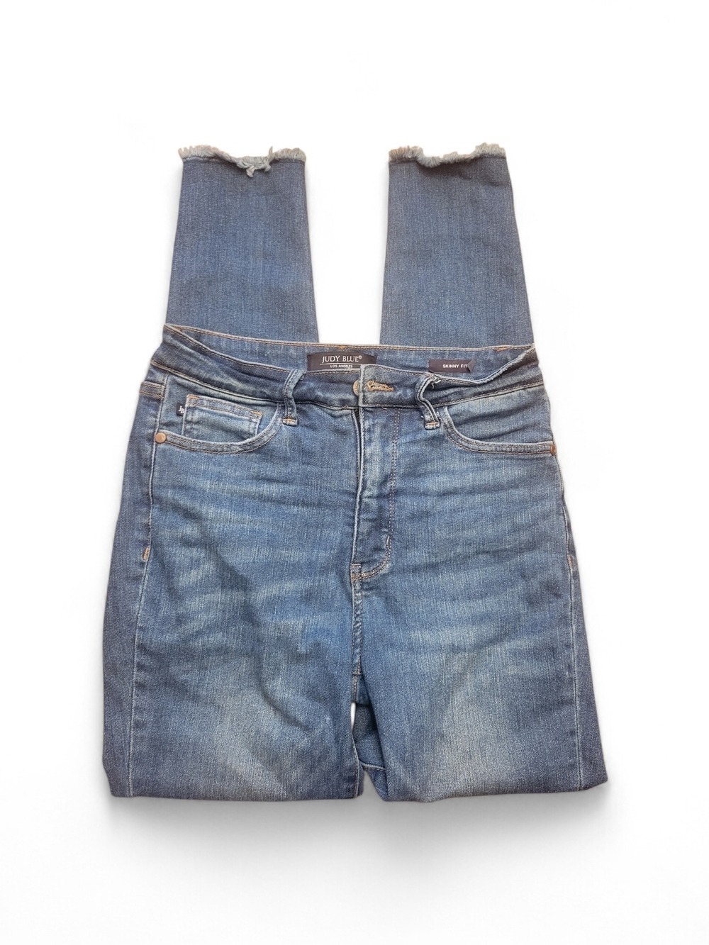Judy Blue Medium Blue High-Rise Straight Leg Jeans Size 5